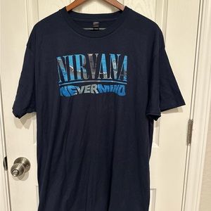 Vtg Nirvana Kurt Cobain smells like teen spirit Nevermind baby swimming T-shirt